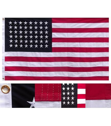 Amazon.com : Ant Enterprises 3x5 Embroidered Sewn American 48 Star